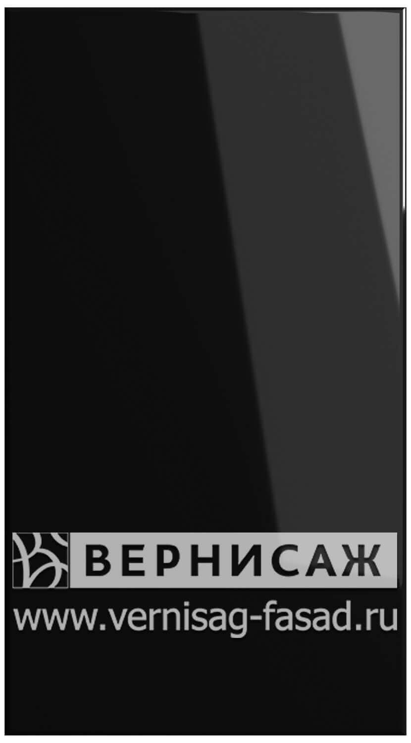 Фасады в пленке ПВХ, Фрезеровка № 15, цвет Черный глянец