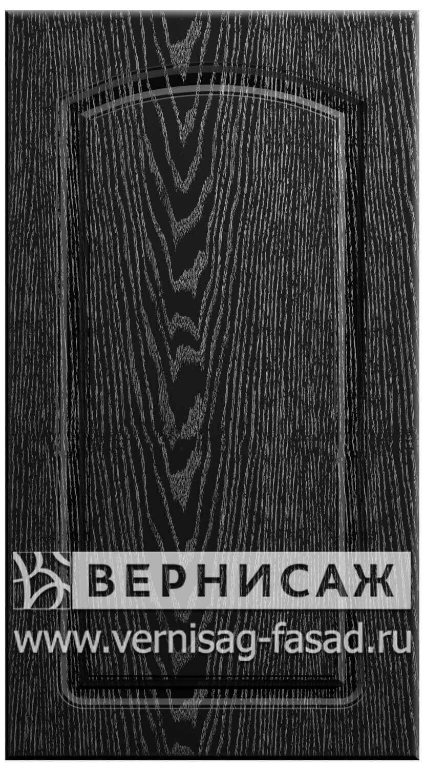 Фасады в пленке ПВХ, Фрезеровка № 11, цвет Черное серебро