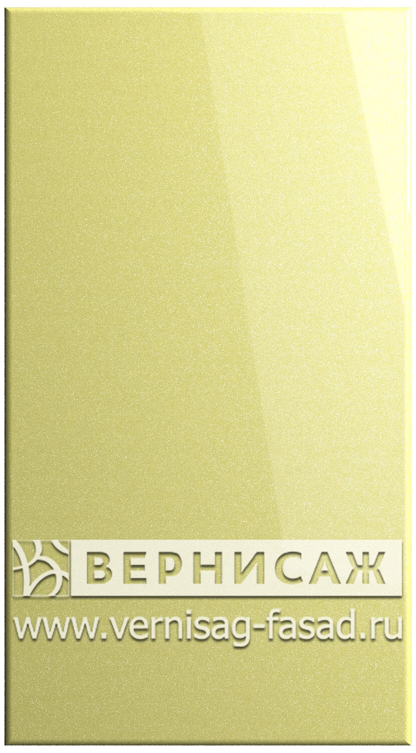 Фасады в пленке ПВХ, Фрезеровка № 15, цвет Светло - желтый металлик