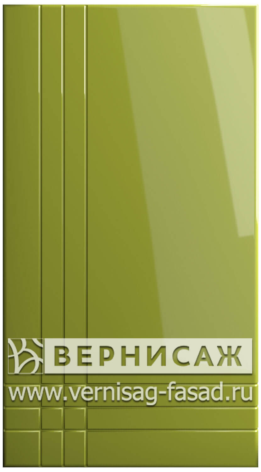 Фасады в пленке ПВХ, Фрезеровка № 18, цвет Олива глянец