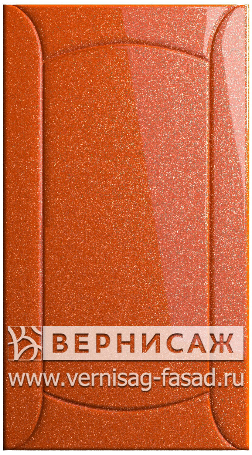  Фасады в пленке ПВХ, Фрезеровка № 20, цвет Сигнал оранж металлик