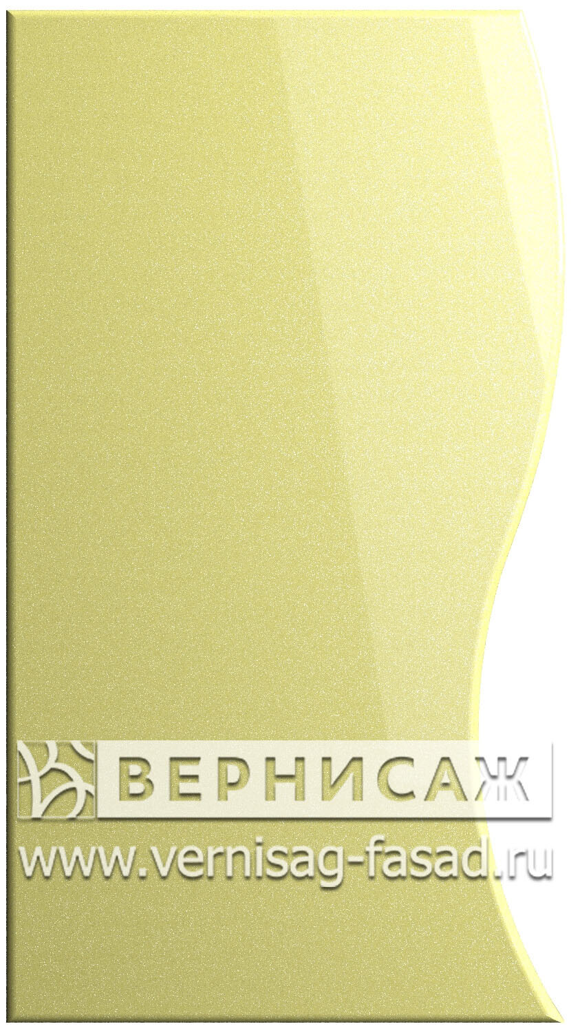 Фасады в пленке ПВХ, Фрезеровка № 22, цвет Светло -желтый металлик