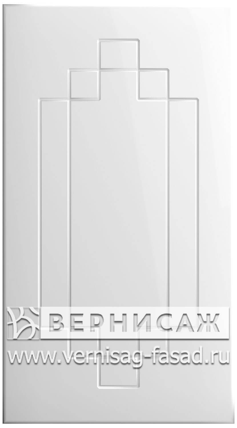 Фасады в пленке ПВХ, Фрезеровка № 37, цвет Белый глянец