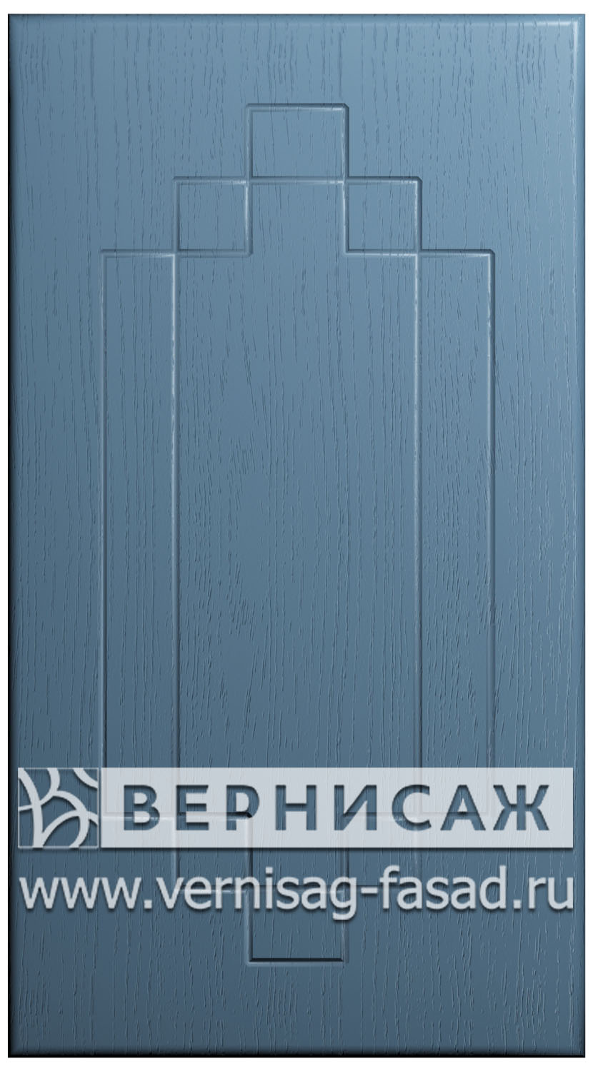  Фасады в пленке ПВХ, Фрезеровка № 37, цвет Массив Деним