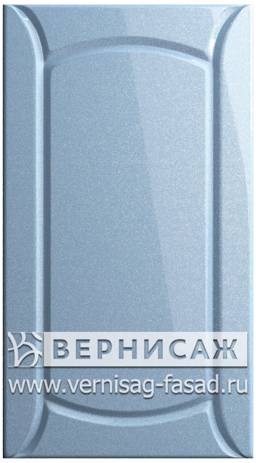  Фасады в пленке ПВХ, Фрезеровка № 42, цвет Голубой металлик
