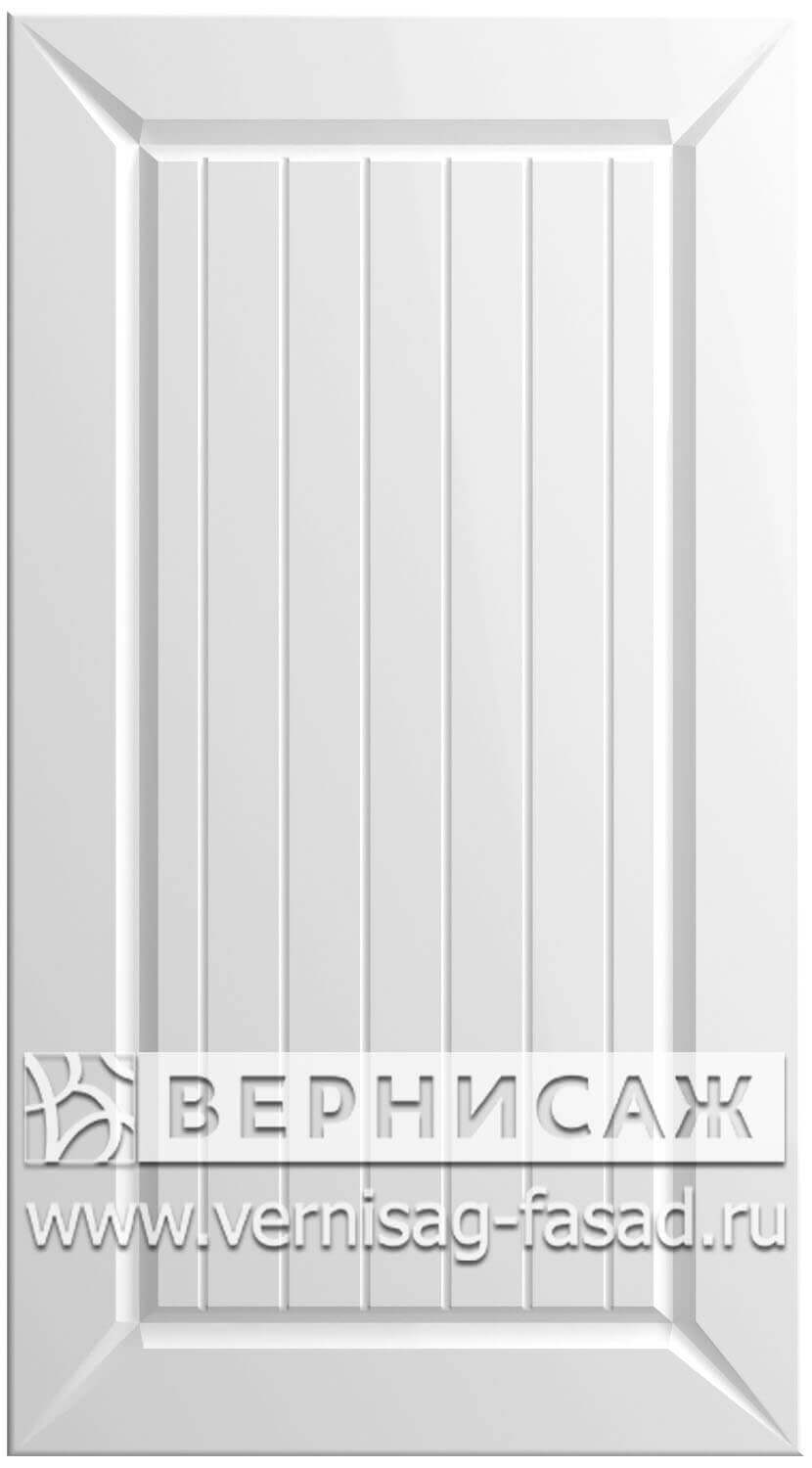 Фасады в пленке ПВХ, Фрезеровка № 46, цвет Белый глянец