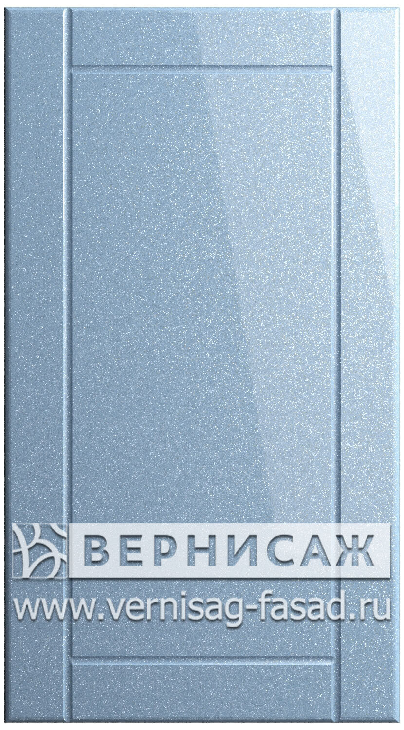 Фасады в пленке ПВХ, Фрезеровка № 6, цвет Голубой металлик