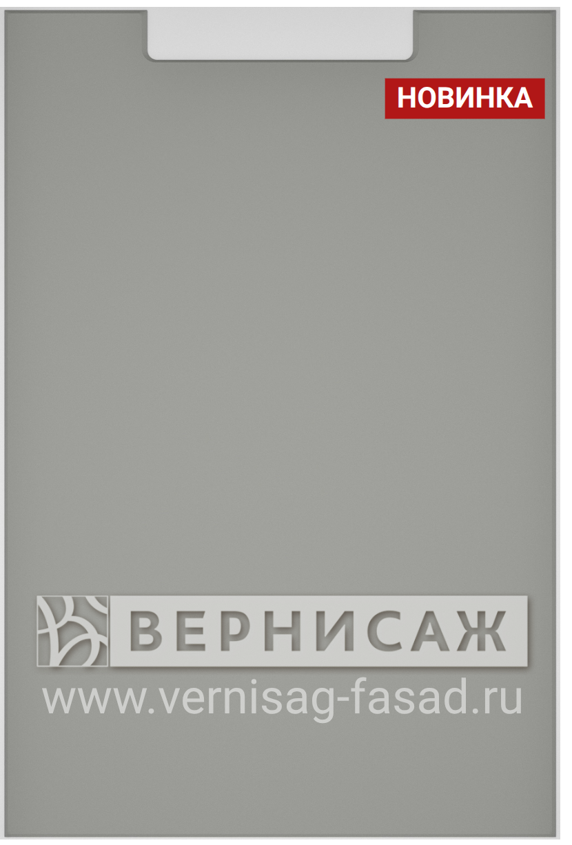 Эмалевый глянцевый фасад с интегрированной ручкой  V6