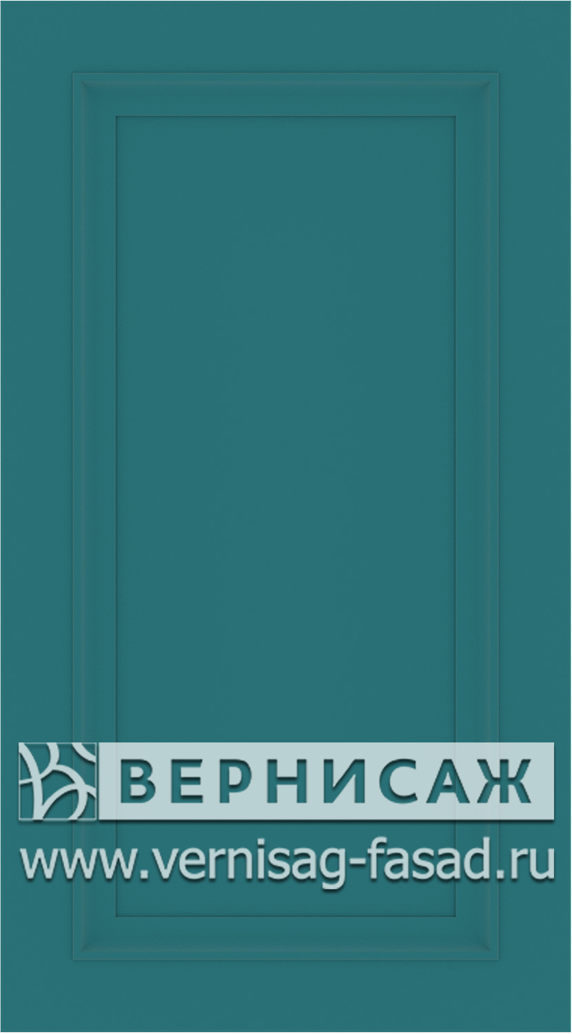 Фасады в пленке ПВХ, Фрезеровка № W1, цвет Морская волна