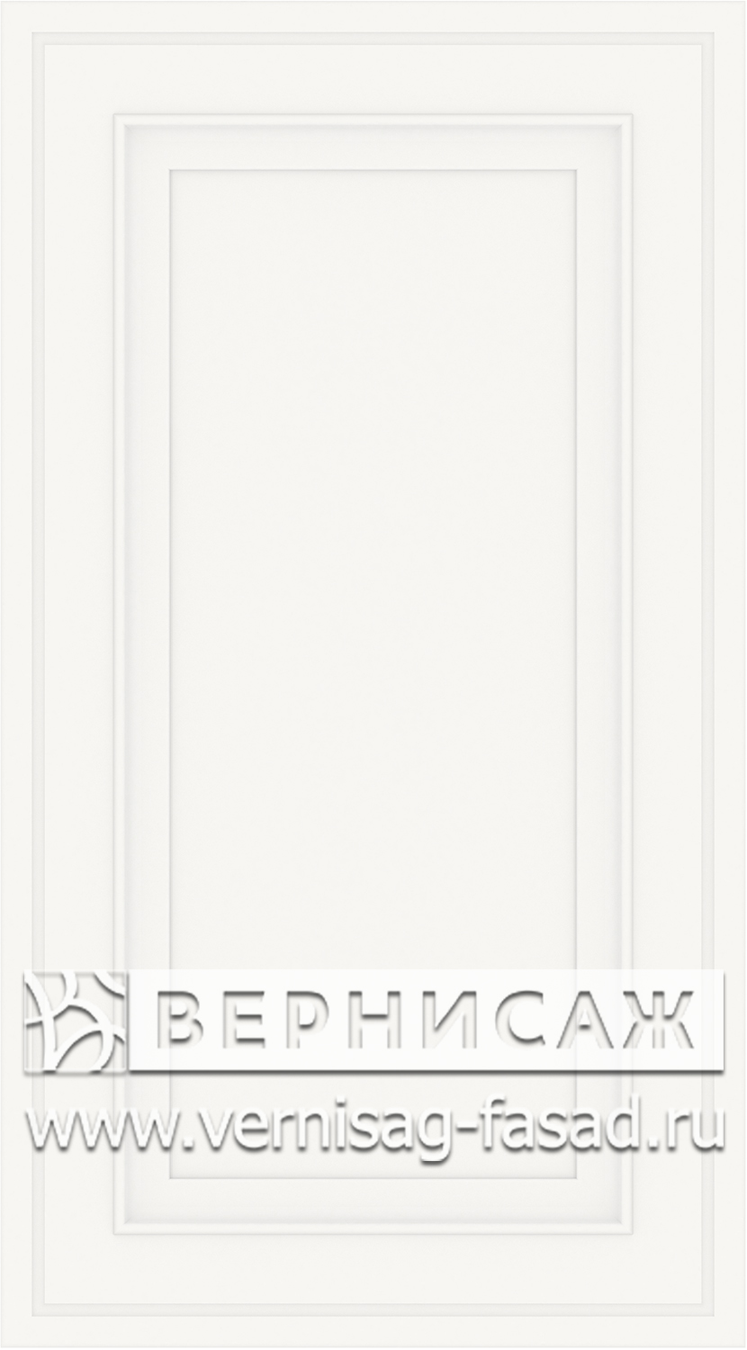 Фасады в пленке ПВХ, Фрезеровка № W3, цвет белый софт