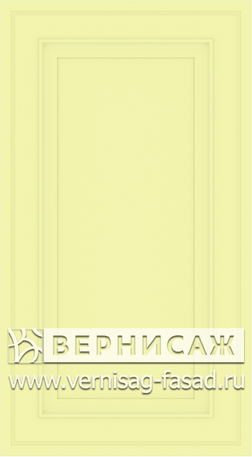 Фасады в пленке ПВХ, Фрезеровка № W3, цвет  фисташка софт 