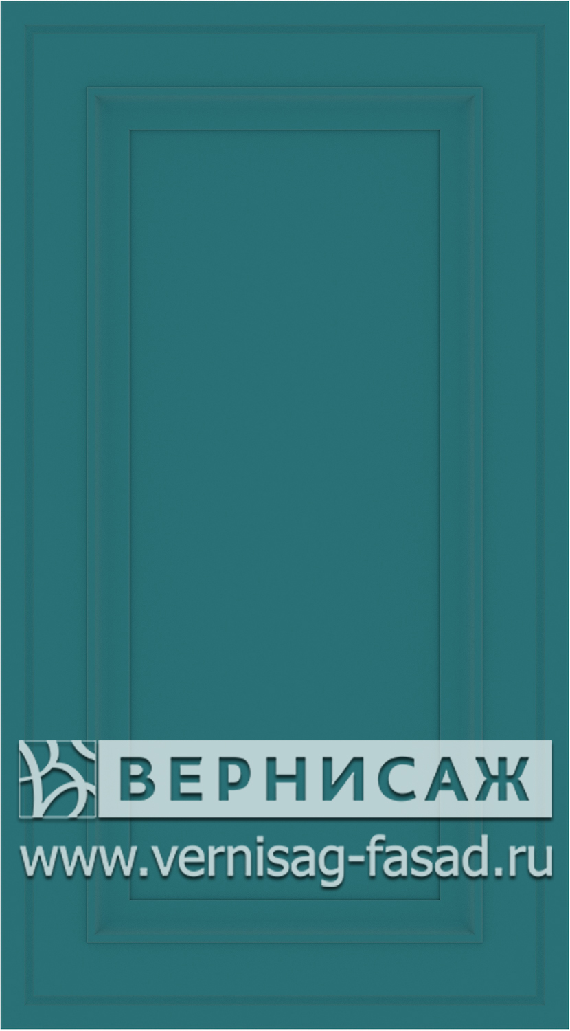 Фасады в пленке ПВХ, Фрезеровка № W3, цвет  морская волна софт 