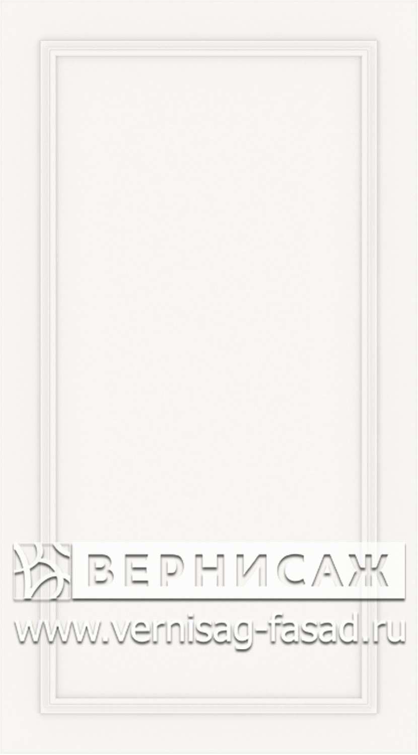 Фасады в пленке ПВХ, Фрезеровка № W5, цвет  Белый софт 