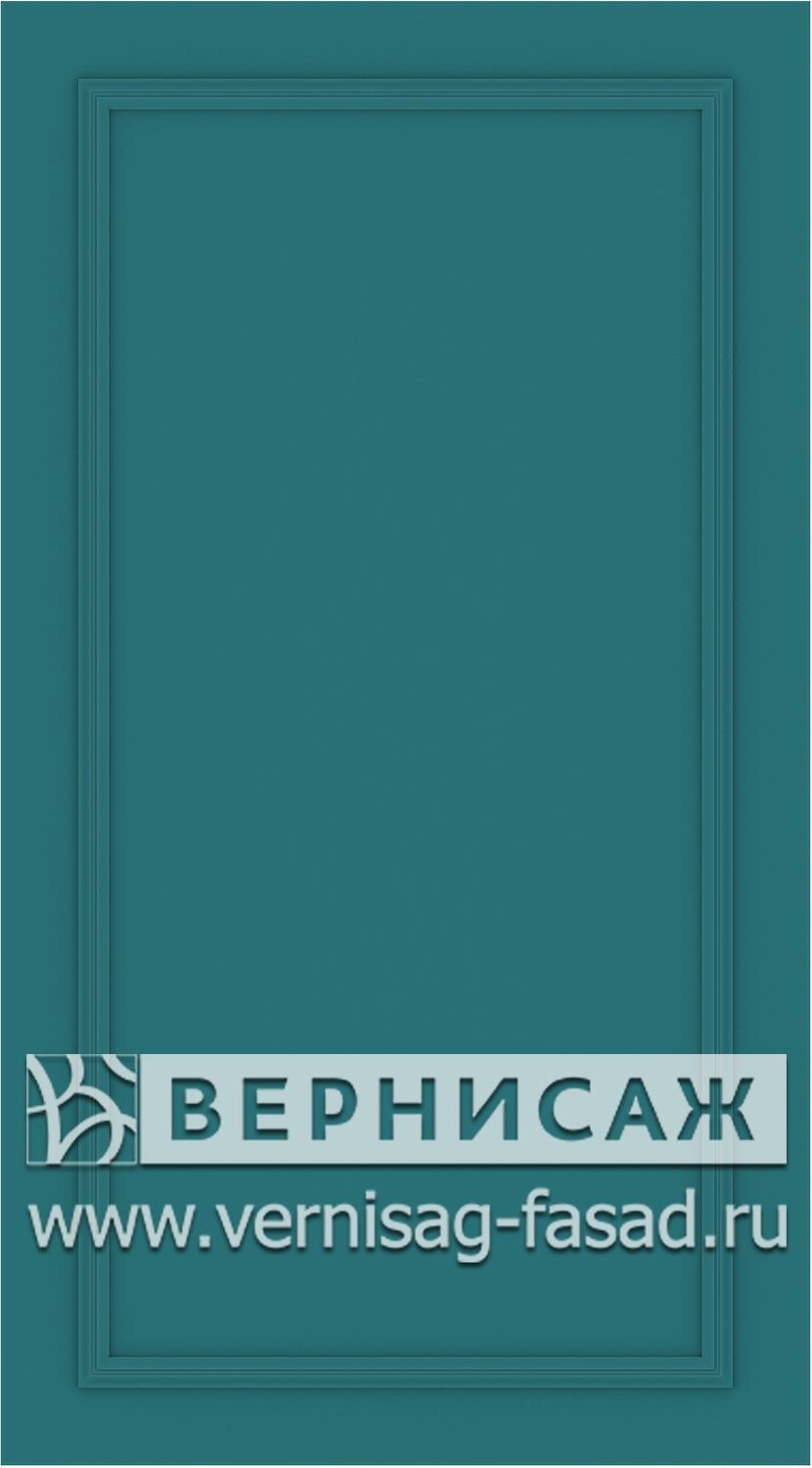 Фасады в пленке ПВХ, Фрезеровка № W5, цвет Морская волна софт 